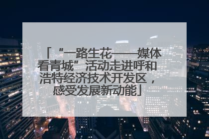 “一路生花——媒体看青城”活动走进呼和浩特经济技术开发区，感受发展新动能