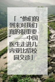 “他们的到来对我们真的很重要”——中国医生走进几内亚比绍校园义诊