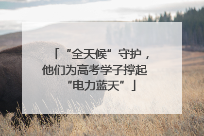 “全天候”守护，他们为高考学子撑起“电力蓝天”