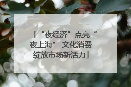 “夜经济”点亮“夜上海” 文化消费绽放市场新活力