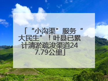 “小沟渠”服务“大民生”！叶县已累计清淤疏浚渠道247.79公里