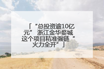 “总投资逾10亿元” 浙江金华婺城这个项目精准强链“火力全开”