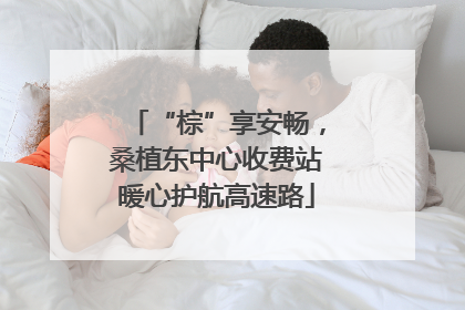 “棕”享安畅，桑植东中心收费站暖心护航高速路