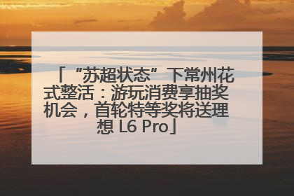 “苏超状态”下常州花式整活：游玩消费享抽奖机会，首轮特等奖将送理想 L6 Pro