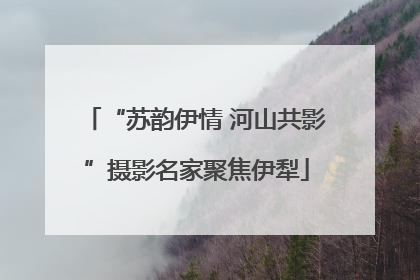 “苏韵伊情 河山共影”摄影名家聚焦伊犁