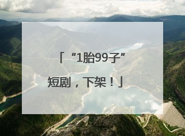 “1胎99子”短剧，下架！
