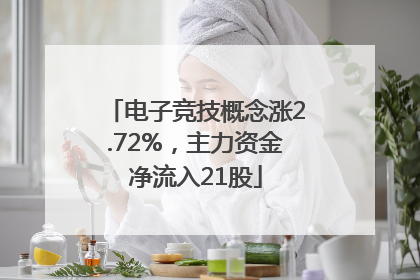 电子竞技概念涨2.72%，主力资金净流入21股