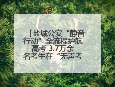 盐城公安“静音行动”全流程护航高考 3.7万余名考生在“无声考场”逐梦