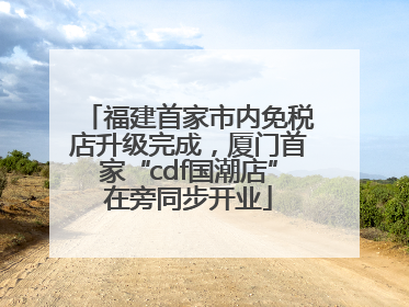 福建首家市内免税店升级完成，厦门首家“cdf国潮店”在旁同步开业