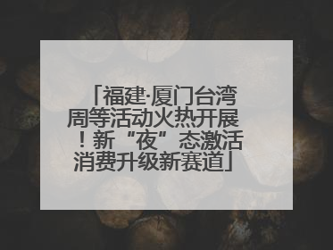 福建·厦门台湾周等活动火热开展！新“夜”态激活消费升级新赛道