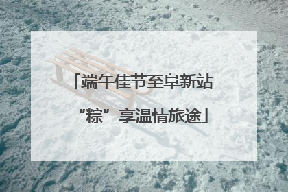 端午佳节至阜新站“粽”享温情旅途