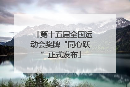 第十五届全国运动会奖牌“同心跃”正式发布