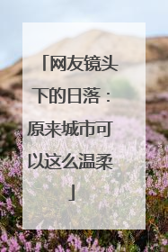 网友镜头下的日落：原来城市可以这么温柔