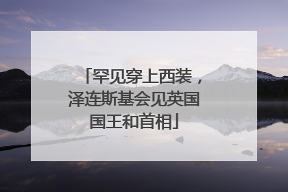 罕见穿上西装，泽连斯基会见英国国王和首相
