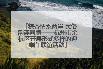 粽香情系两岸 民俗韵连同胞——杭州市余杭区开展形式多样的迎端午联谊活动