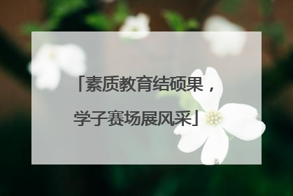 素质教育结硕果，学子赛场展风采