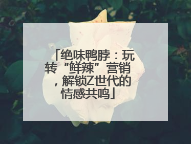 绝味鸭脖：玩转“鲜辣”营销，解锁Z世代的情感共鸣