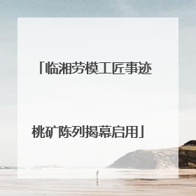 临湘劳模工匠事迹桃矿陈列揭幕启用