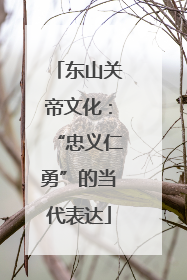 东山关帝文化：“忠义仁勇”的当代表达