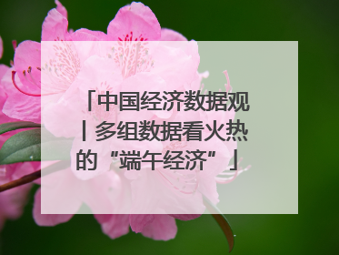 中国经济数据观丨多组数据看火热的“端午经济”