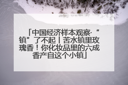 中国经济样本观察·“镇”了不起丨苦水镇里玫瑰香！你化妆品里的六成香产自这个小镇