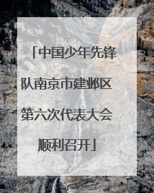 中国少年先锋队南京市建邺区第六次代表大会顺利召开
