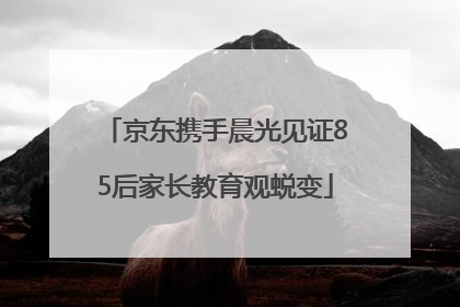 京东携手晨光见证85后家长教育观蜕变
