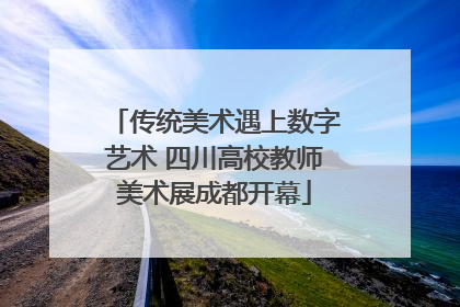 传统美术遇上数字艺术 四川高校教师美术展成都开幕