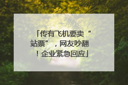 传有飞机要卖“站票”，网友吵翻！企业紧急回应