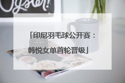 印尼羽毛球公开赛：韩悦女单首轮晋级