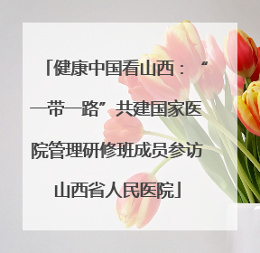 健康中国看山西：“一带一路”共建国家医院管理研修班成员参访山西省人民医院