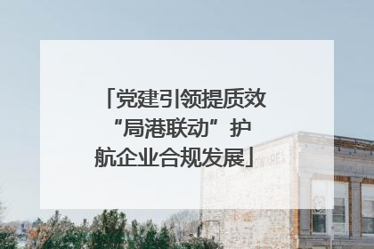党建引领提质效 “局港联动”护航企业合规发展