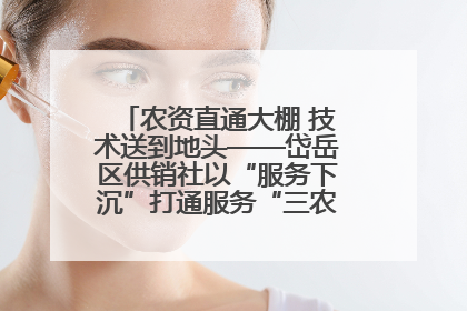 农资直通大棚 技术送到地头——岱岳区供销社以“服务下沉”打通服务“三农”最后一公里