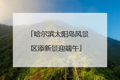 哈尔滨太阳岛风景区添新景迎端午