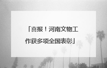 喜报！河南文物工作获多项全国表彰
