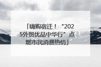 嗨购宿迁！“2025外贸优品中华行”点燃市民消费热情