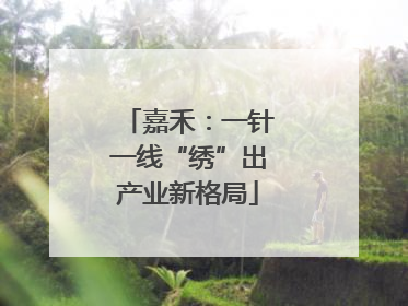 嘉禾：一针一线“绣”出产业新格局