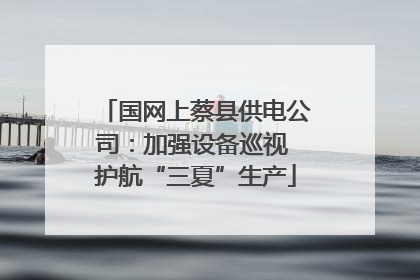 国网上蔡县供电公司：加强设备巡视 护航“三夏”生产