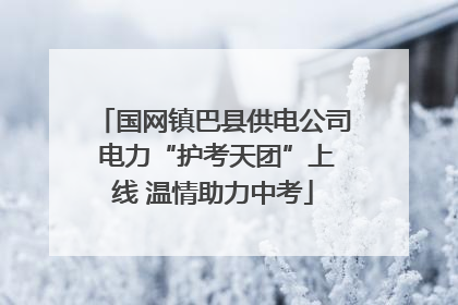 国网镇巴县供电公司 电力“护考天团”上线 温情助力中考