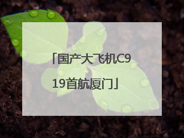 国产大飞机C919首航厦门