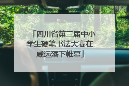 四川省第三届中小学生硬笔书法大赛在威远落下帷幕