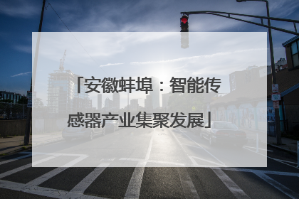 安徽蚌埠：智能传感器产业集聚发展