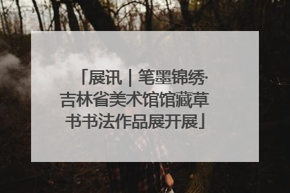 展讯｜笔墨锦绣·吉林省美术馆馆藏草书书法作品展开展