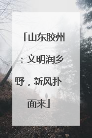 山东胶州：文明润乡野，新风扑面来