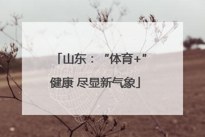 山东：“体育+”健康 尽显新气象