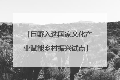 巨野入选国家文化产业赋能乡村振兴试点