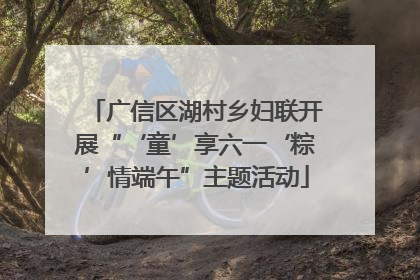 广信区湖村乡妇联开展“‘童’享六一‘粽’情端午”主题活动