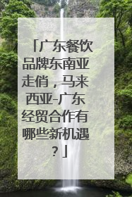 广东餐饮品牌东南亚走俏，马来西亚-广东经贸合作有哪些新机遇？
