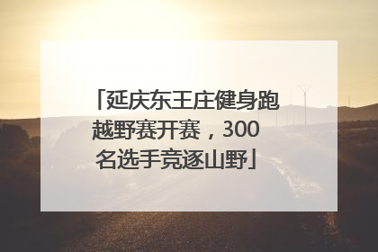 延庆东王庄健身跑越野赛开赛，300名选手竞逐山野