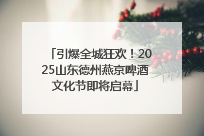引爆全城狂欢！2025山东德州燕京啤酒文化节即将启幕